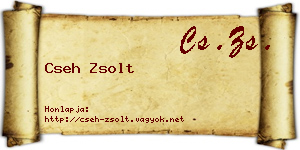 Cseh Zsolt névjegykártya